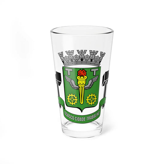 Brasão de Osasco (Brazil) (Coat of Arms) Pint Glass 16oz 16oz - Go Mug Yourself
