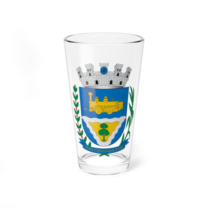 Brasão de Ourinhos - SP (Brazil) (Coat of Arms) Pint Glass 16oz 16oz - Go Mug Yourself