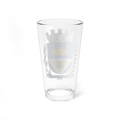 Brasão de Ourinhos - SP (Brazil) (Coat of Arms) Pint Glass 16oz - Go Mug Yourself