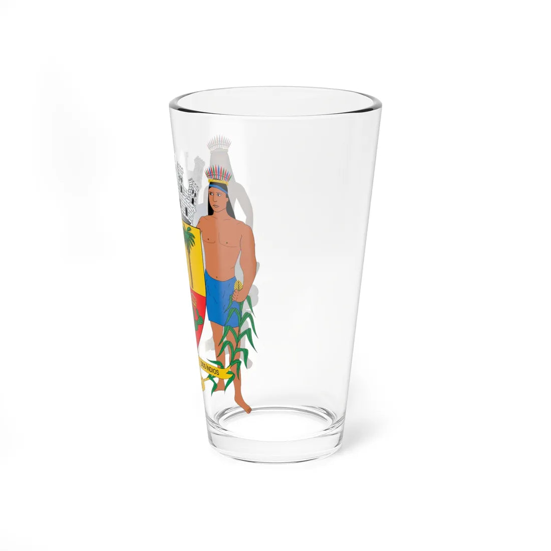 Brasão de Palmeira dos Índios - AL (Brazil) (Coat of Arms) Pint Glass 16oz - Go Mug Yourself