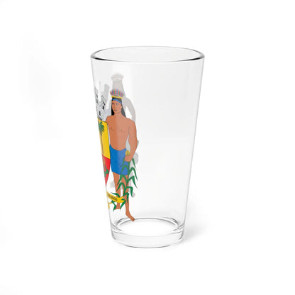 Brasão de Palmeira dos Índios - AL (Brazil) (Coat of Arms) Pint Glass 16oz - Go Mug Yourself