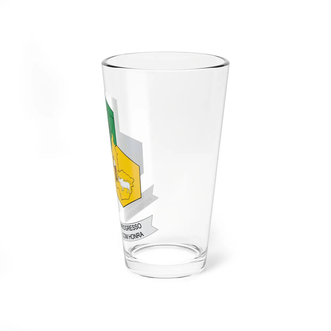 Brasão de Paragominas - PA (Brazil) (Coat of Arms) Pint Glass 16oz - Go Mug Yourself