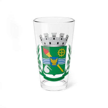 Brasão de Paulínia - SP (Brazil) (Coat of Arms) Pint Glass 16oz 16oz - Go Mug Yourself