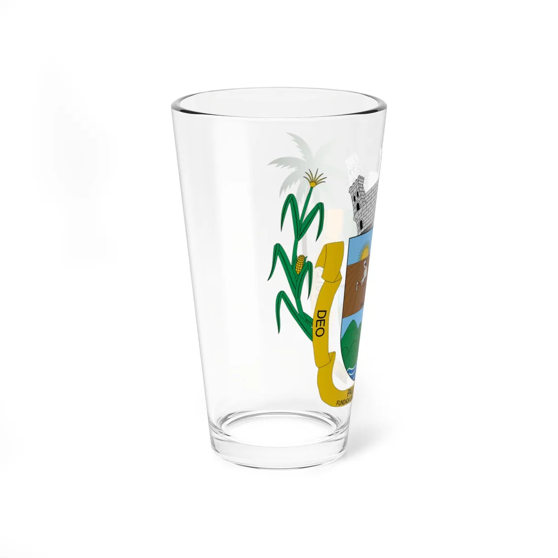 Brasão de Paulo Ramos - MA (Brazil) (Coat of Arms) Pint Glass 16oz - Go Mug Yourself