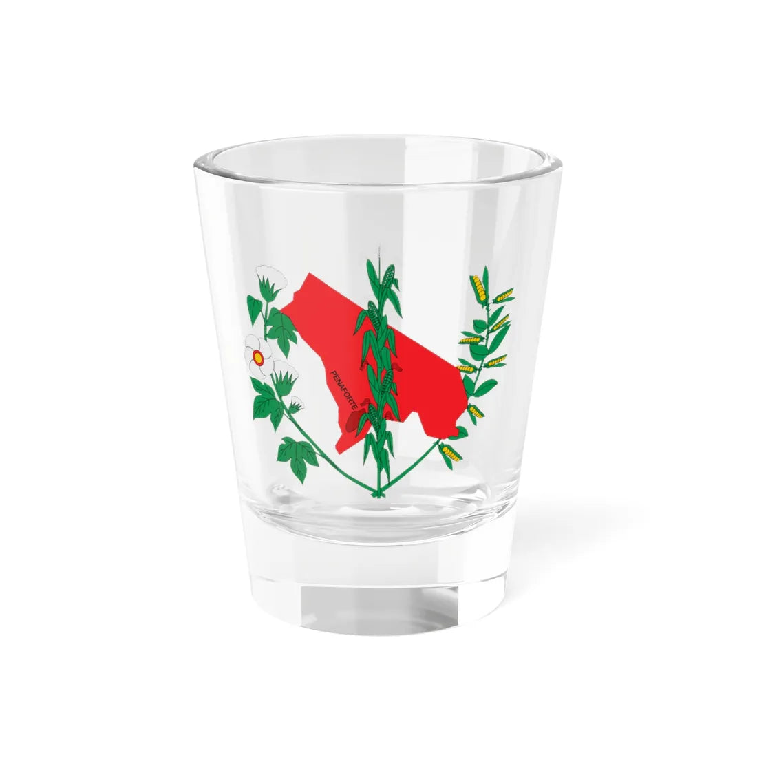Brasão de Penaforte - CE (Brazil) (Coat of Arms) Shot Glass 1.5oz 1.5oz - Go Mug Yourself