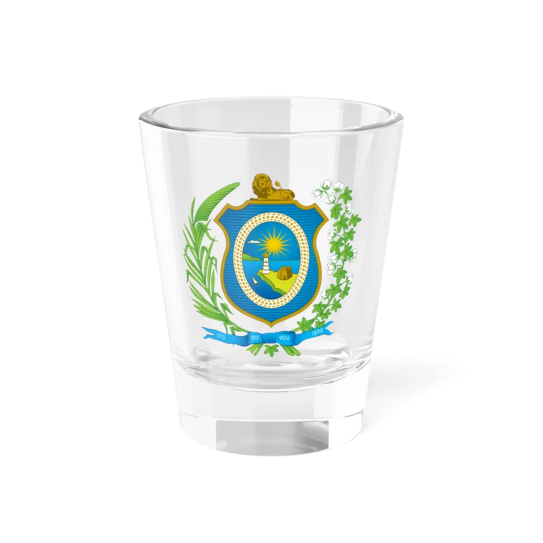 Brasão de Pernambuco (Brazil) (Coat of Arms) Shot Glass 1.5oz 1.5oz - Go Mug Yourself