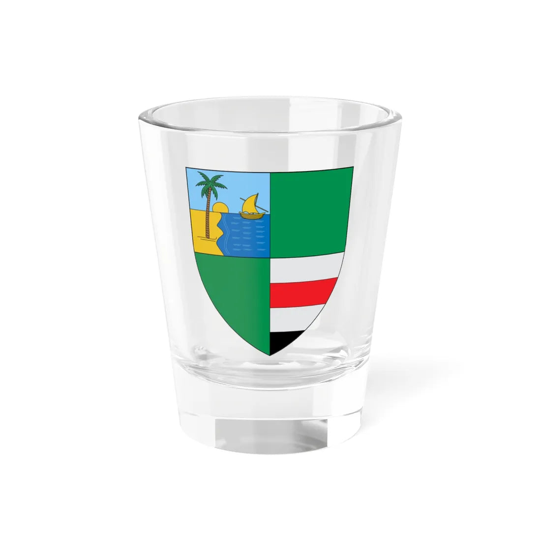 Brasão de Porto Rico do Maranhão - MA (Brazil) (Coat of Arms) Shot Glass 1.5oz 1.5oz - Go Mug Yourself