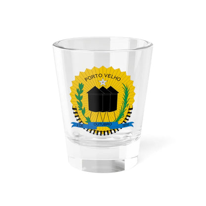 Brasão de Porto Velho (Brazil) (Coat of Arms) Shot Glass 1.5oz 1.5oz - Go Mug Yourself