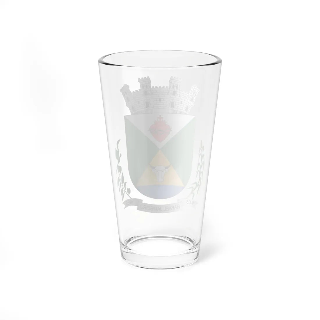 Brasão de Rafael Jambeiro - BA (Brazil) (Coat of Arms) Pint Glass 16oz - Go Mug Yourself