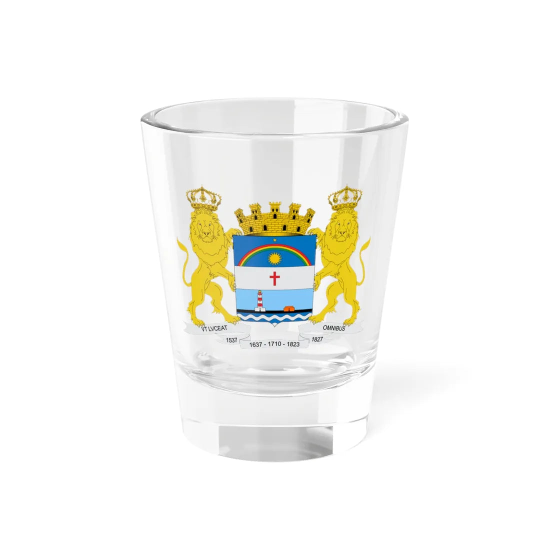 Brasão de Recife (Brazil) (Coat of Arms) Shot Glass 1.5oz 1.5oz - Go Mug Yourself
