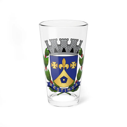 Brasão de Restinga (Brazil) (Coat of Arms) Pint Glass 16oz 16oz - Go Mug Yourself