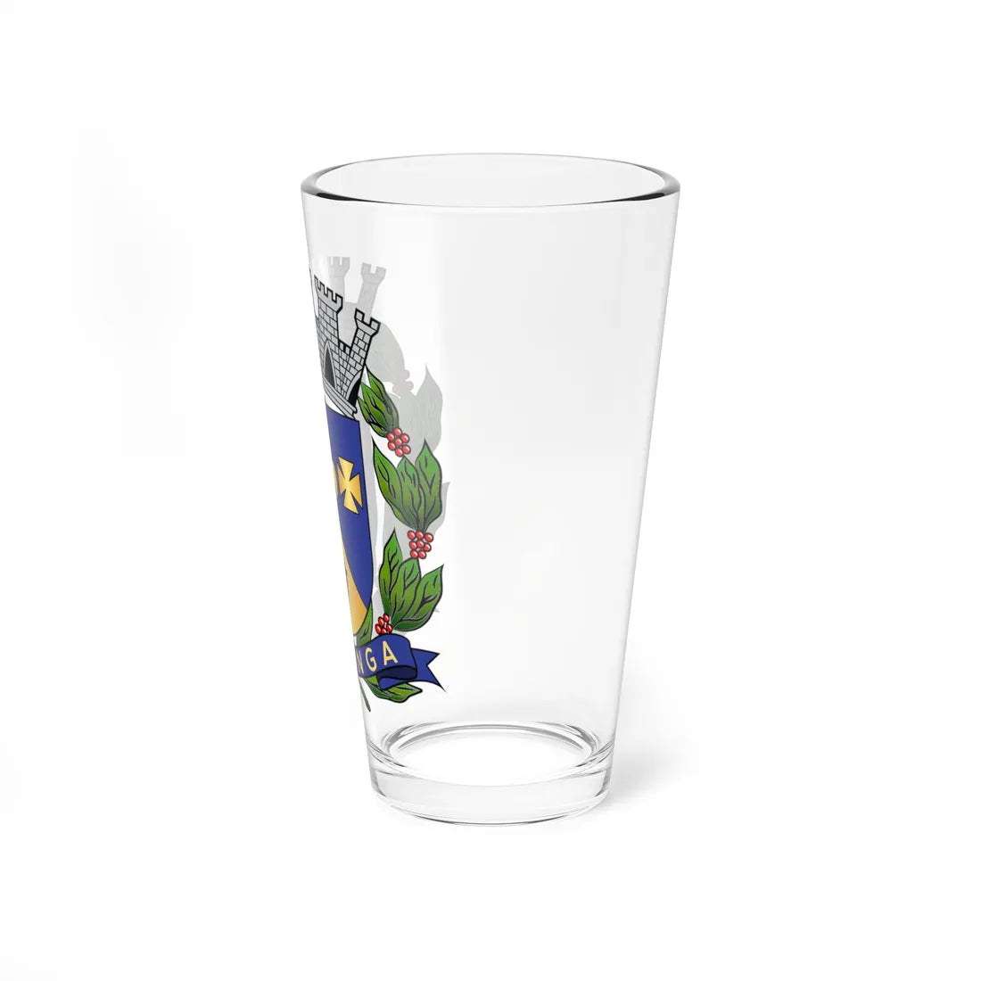 Brasão de Restinga (Brazil) (Coat of Arms) Pint Glass 16oz - Go Mug Yourself