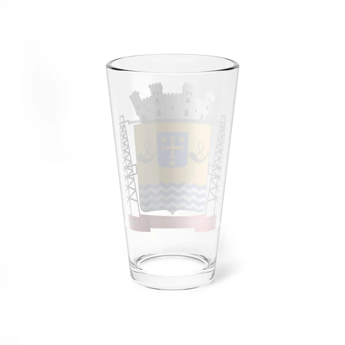 Brasão de Ribas do Rio Pardo - MS (Brazil) (Coat of Arms) Pint Glass 16oz - Go Mug Yourself