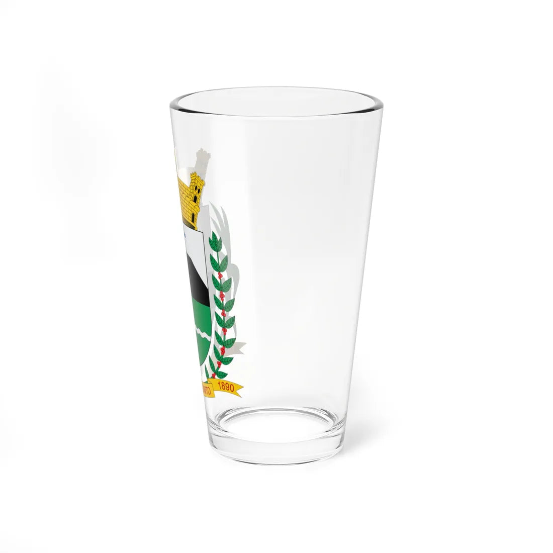 Brasão de Ribeirão Bonito - SP (Brazil) (Coat of Arms) Pint Glass 16oz - Go Mug Yourself