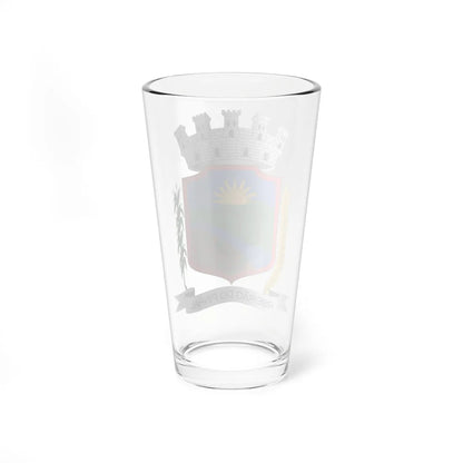 Brasão de Ribeirão do Pinhal - PR (Brazil) (Coat of Arms) Pint Glass 16oz - Go Mug Yourself