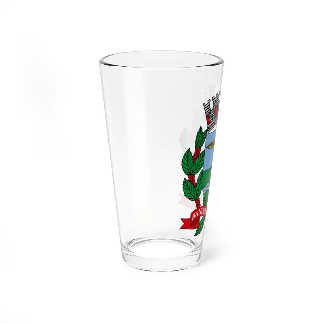 Brasão de Ribeirão Preto (Brazil) (Coat of Arms) Pint Glass 16oz - Go Mug Yourself