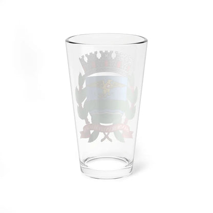 Brasão de Ribeirão Preto (Brazil) (Coat of Arms) Pint Glass 16oz - Go Mug Yourself