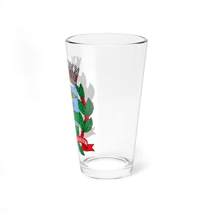 Brasão de Ribeirão Preto (Brazil) (Coat of Arms) Pint Glass 16oz - Go Mug Yourself
