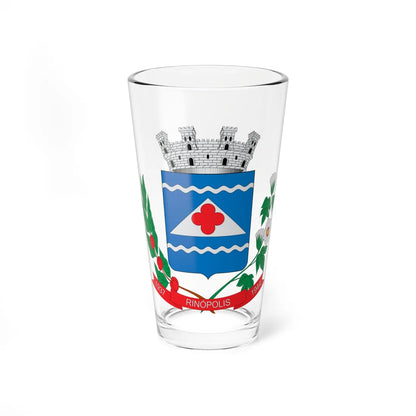Brasão de Rinópolis - SP (Brazil) (Coat of Arms) Pint Glass 16oz 16oz - Go Mug Yourself
