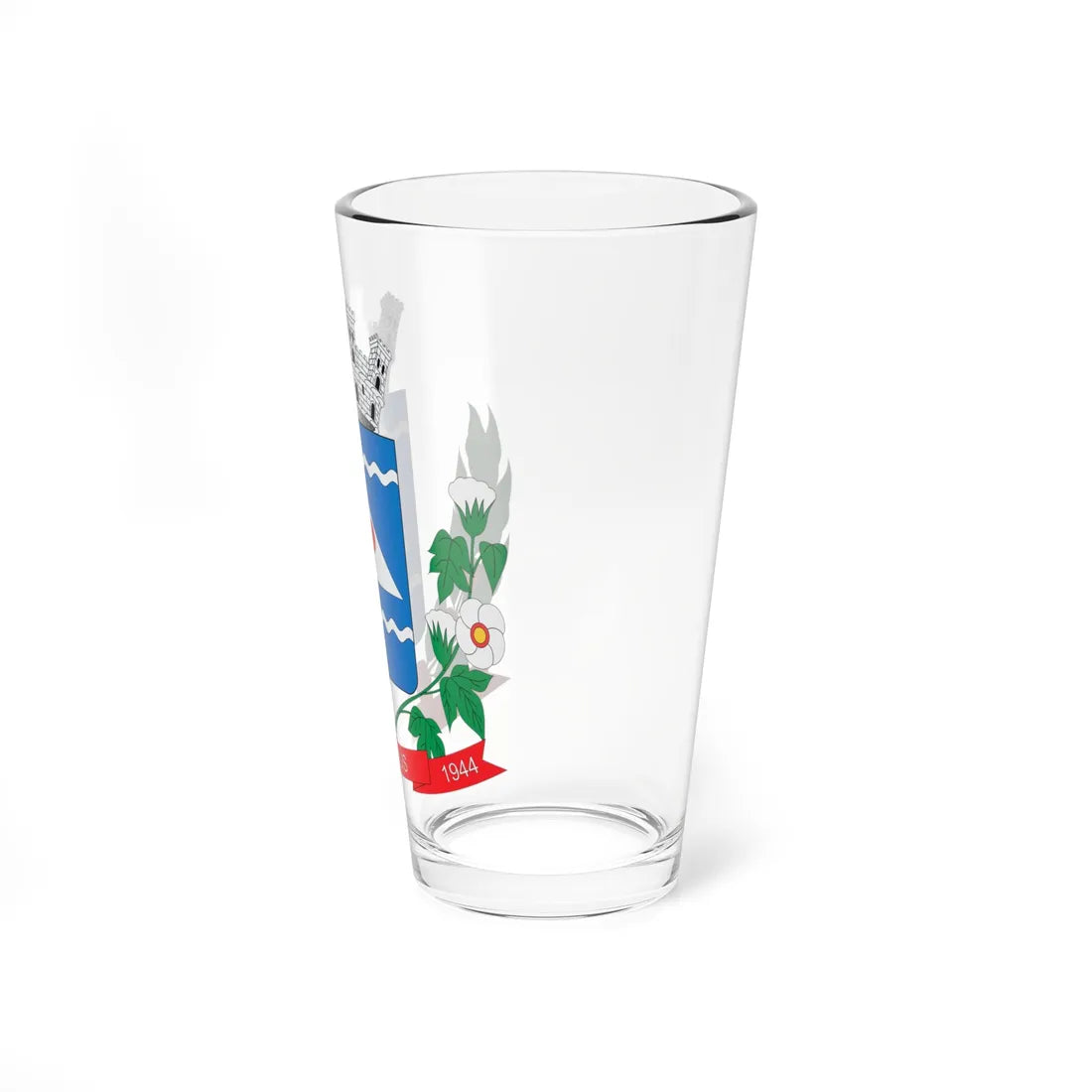 Brasão de Rinópolis - SP (Brazil) (Coat of Arms) Pint Glass 16oz - Go Mug Yourself