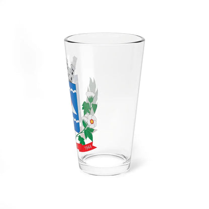 Brasão de Rinópolis - SP (Brazil) (Coat of Arms) Pint Glass 16oz - Go Mug Yourself