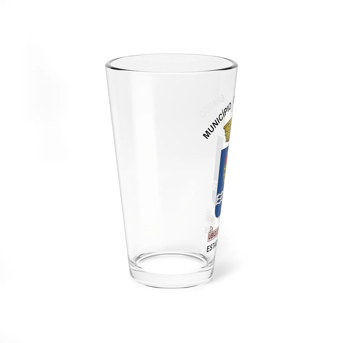 Brasão de Rio Branco (Brazil) (Coat of Arms) Pint Glass 16oz - Go Mug Yourself