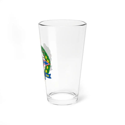 Brasão de Rondônia (Brazil) (Coat of Arms) Pint Glass 16oz - Go Mug Yourself