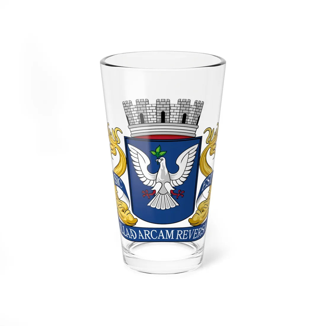 Brasão de Salvador (Brazil) (Coat of Arms) Pint Glass 16oz 16oz - Go Mug Yourself