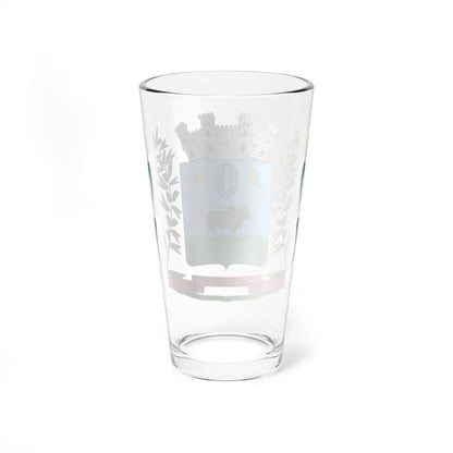 Brasão de Santa Bárbara do Sul - RS (Brazil) (Coat of Arms) Pint Glass 16oz - Go Mug Yourself