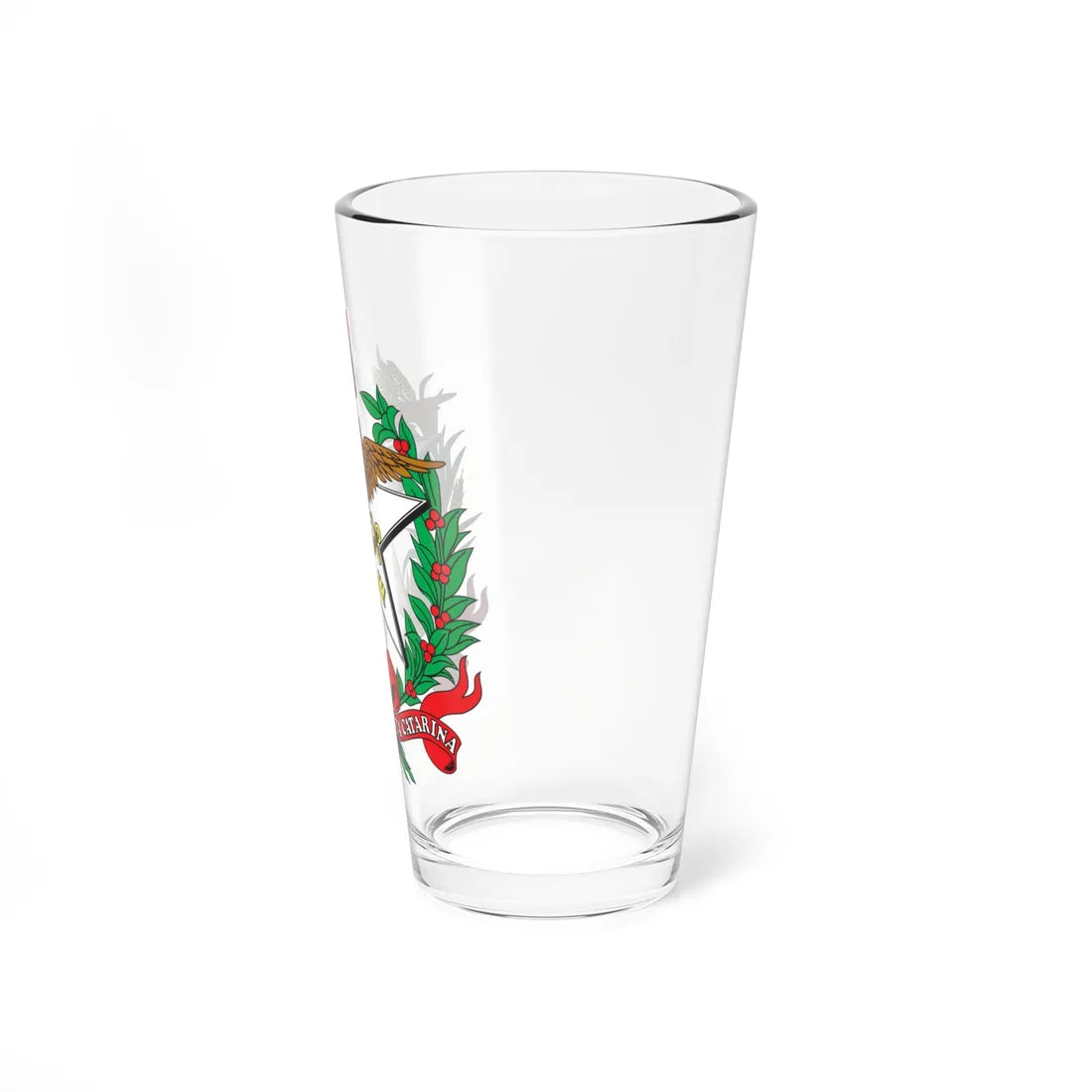 Brasão de Santa Catarina (Brazil) (Coat of Arms) Pint Glass 16oz - Go Mug Yourself