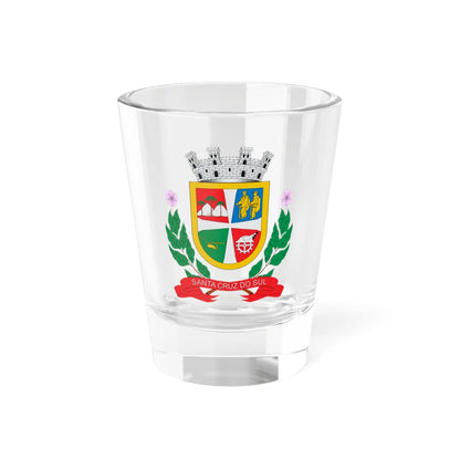 Brasão de Santa Cruz do Sul - RS (Brazil) (Coat of Arms) Shot Glass 1.5oz 1.5oz - Go Mug Yourself