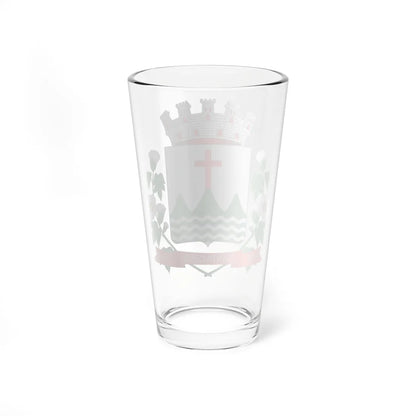 Brasão de Santa Cruz - RN (Brazil) (Coat of Arms) Pint Glass 16oz - Go Mug Yourself