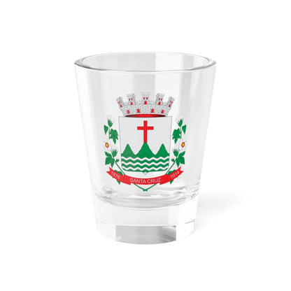 Brasão de Santa Cruz - RN (Brazil) (Coat of Arms) Shot Glass 1.5oz 1.5oz - Go Mug Yourself