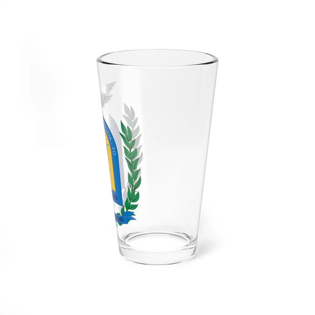 Brasão de Santa Fé do Araguaia - TO (Brazil) (Coat of Arms) Pint Glass 16oz - Go Mug Yourself