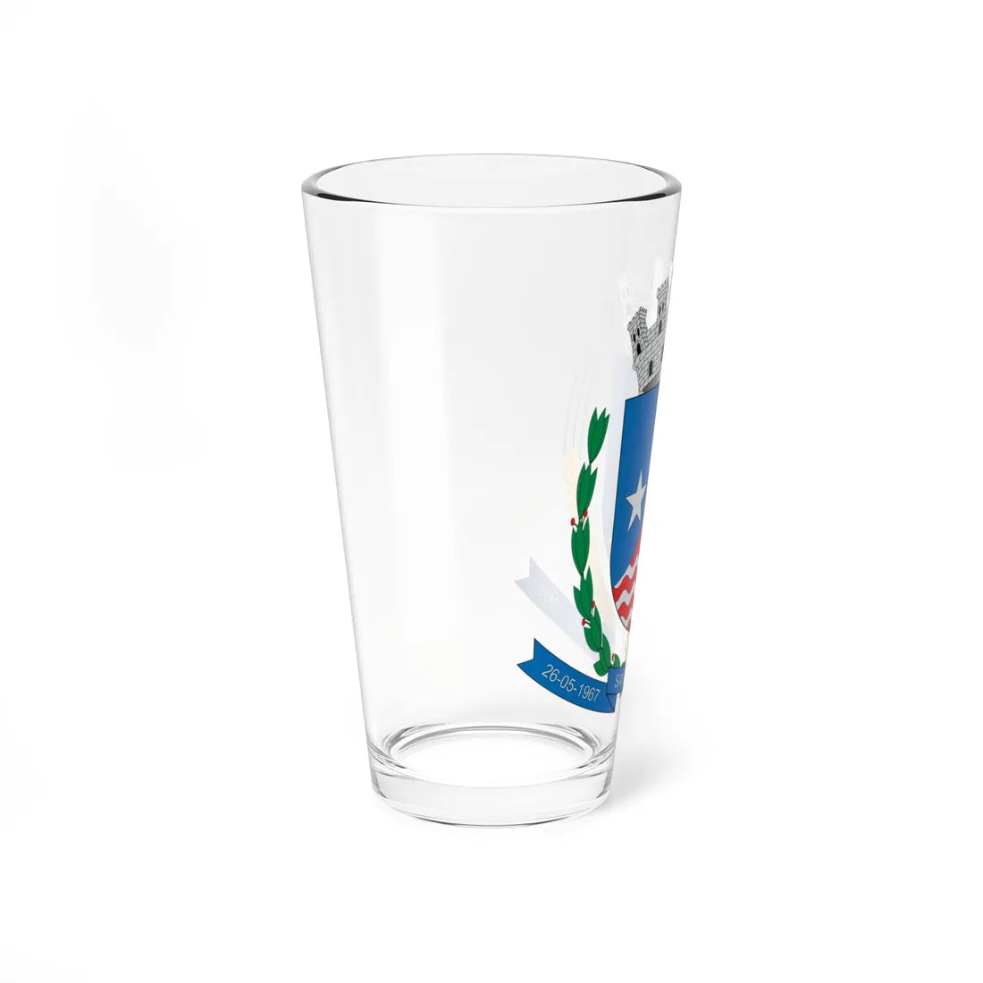 Brasão de Santa Helena - PR (Brazil) (Coat of Arms) Pint Glass 16oz - Go Mug Yourself