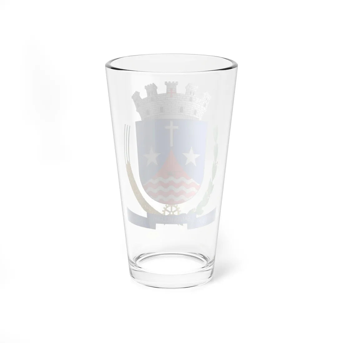 Brasão de Santa Helena - PR (Brazil) (Coat of Arms) Pint Glass 16oz - Go Mug Yourself