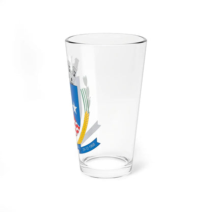 Brasão de Santa Helena - PR (Brazil) (Coat of Arms) Pint Glass 16oz - Go Mug Yourself