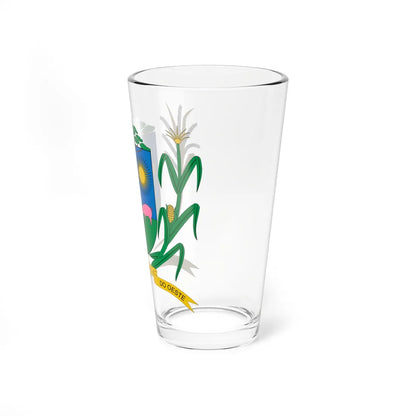 Brasão de Santa Izabel do Oeste - PR (Brazil) (Coat of Arms) Pint Glass 16oz - Go Mug Yourself