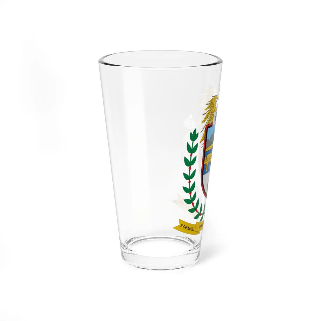 Brasão de Santa Maria de Jetibá - ES (Brazil) (Coat of Arms) Pint Glass 16oz - Go Mug Yourself