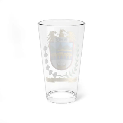 Brasão de Santa Maria de Jetibá - ES (Brazil) (Coat of Arms) Pint Glass 16oz - Go Mug Yourself