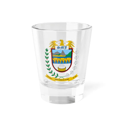 Brasão de Santa Maria de Jetibá - ES (Brazil) (Coat of Arms) Shot Glass 1.5oz 1.5oz - Go Mug Yourself