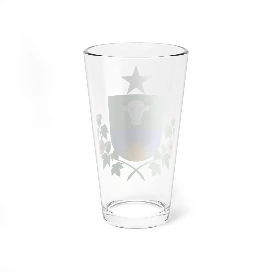 Brasão de Santa Quitéria - CE (Brazil) (Coat of Arms) Pint Glass 16oz - Go Mug Yourself