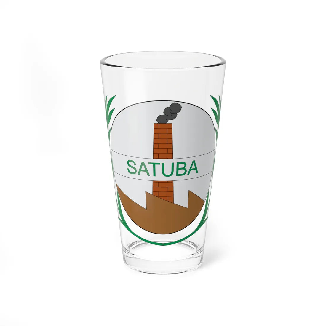 Brasão de Satuba - AL (Brazil) (Coat of Arms) Pint Glass 16oz 16oz - Go Mug Yourself