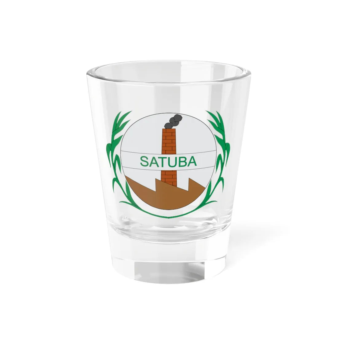 Brasão de Satuba - AL (Brazil) (Coat of Arms) Shot Glass 1.5oz 1.5oz - Go Mug Yourself