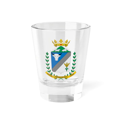 Brasão de Serranópolis - GO (Brazil) (Coat of Arms) Shot Glass 1.5oz 1.5oz - Go Mug Yourself
