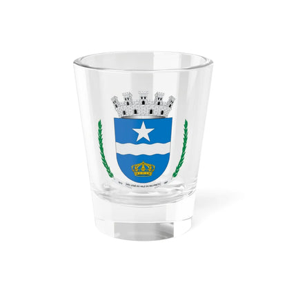 Brasão de São José do Vale do Rio Preto - RJ (Brazil) (Coat of Arms) Shot Glass 1.5oz 1.5oz - Go Mug Yourself
