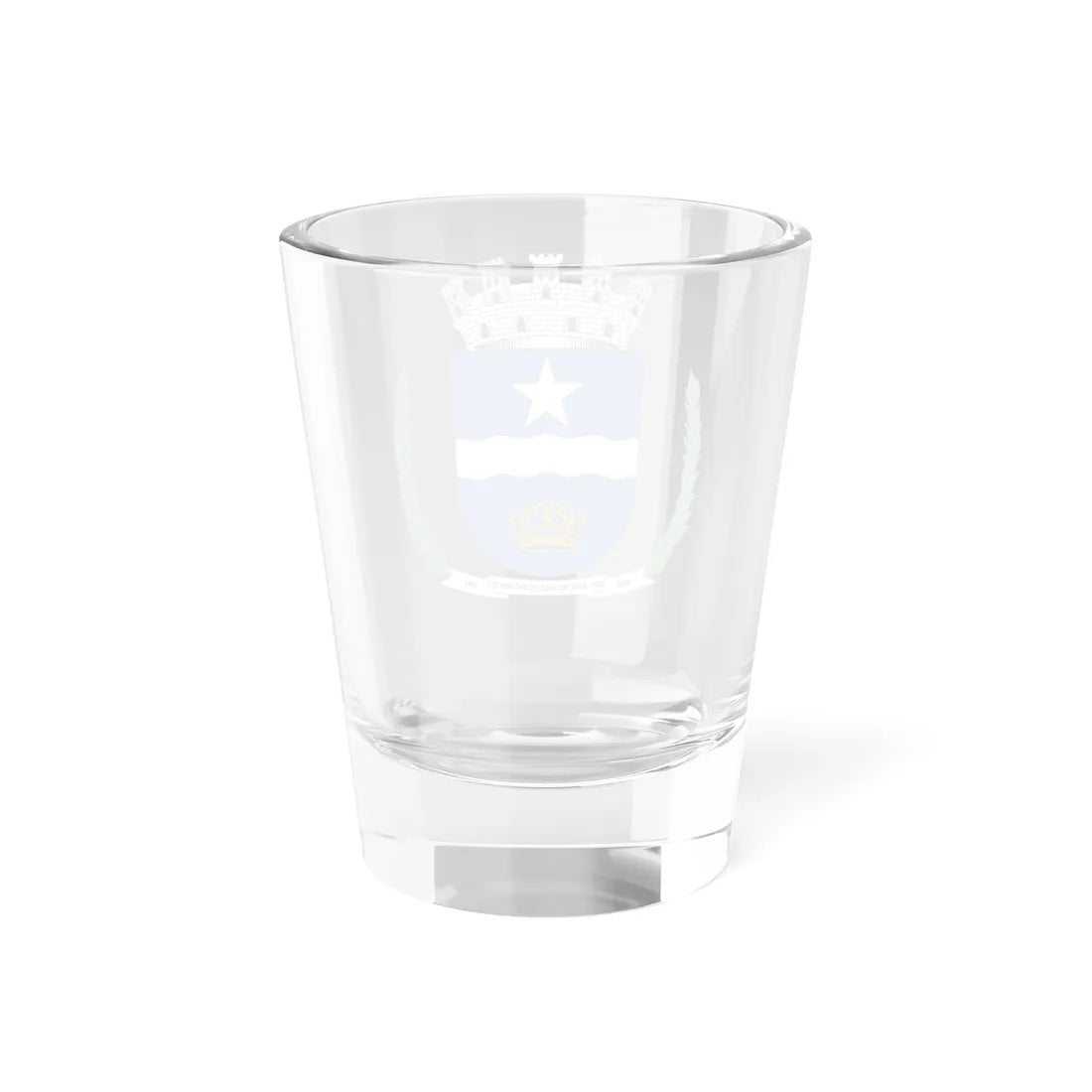Brasão de São José do Vale do Rio Preto - RJ (Brazil) (Coat of Arms) Shot Glass 1.5oz - Go Mug Yourself