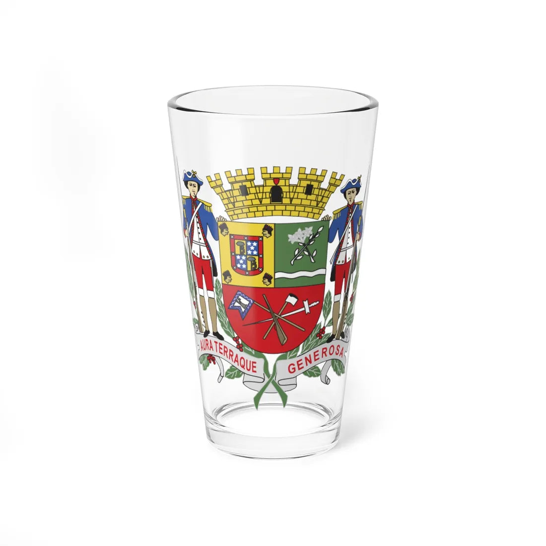 Brasão de São José dos Campos (Brazil) (Coat of Arms) Pint Glass 16oz 16oz - Go Mug Yourself