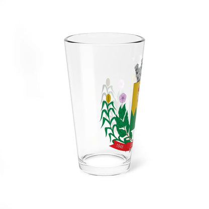 Brasão de Sobradinho - RS (Brazil) (Coat of Arms) Pint Glass 16oz - Go Mug Yourself