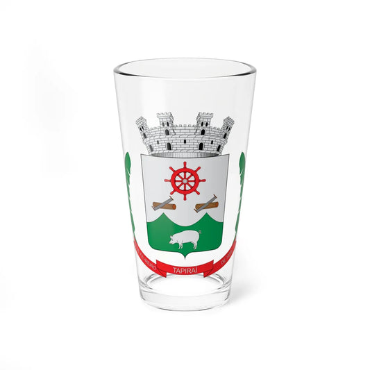 Brasão de Tapiraí - SP (Brazil) (Coat of Arms) Pint Glass 16oz 16oz - Go Mug Yourself